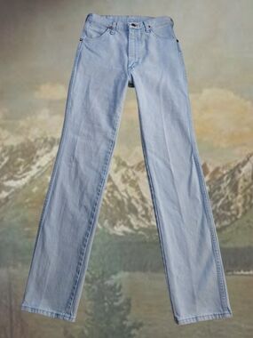 Rare Vintage 1970s Wrangler Light Wash Straight Bootcut Jeans 28